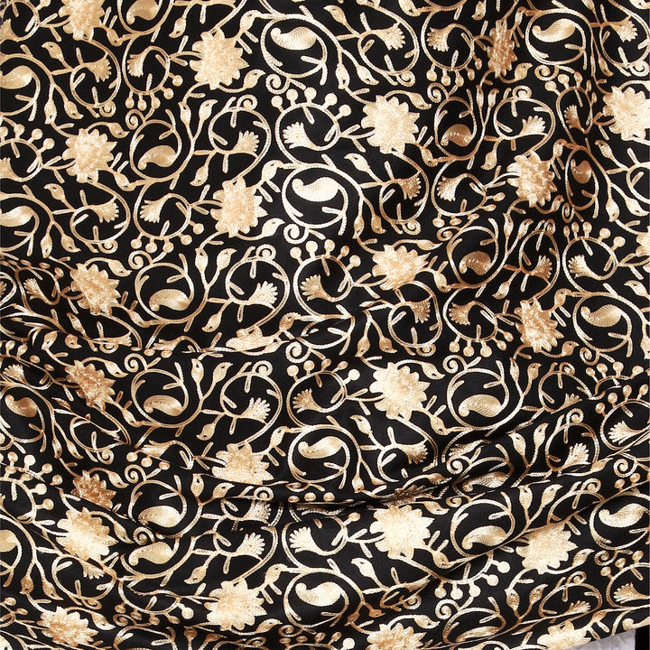 Women's Aari Embroidered Wool Shawl