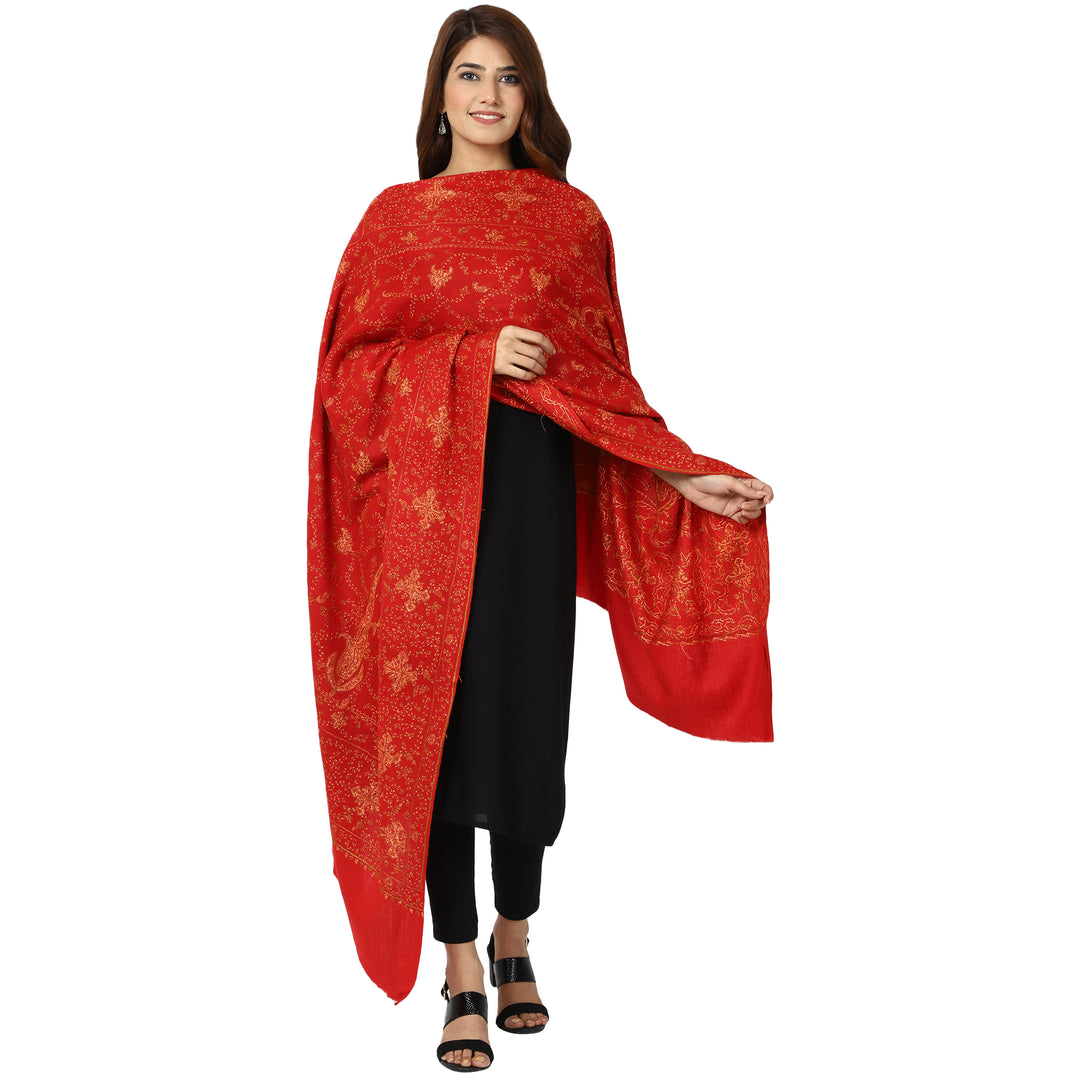 Women's Hand Embroidery Wool Shawl