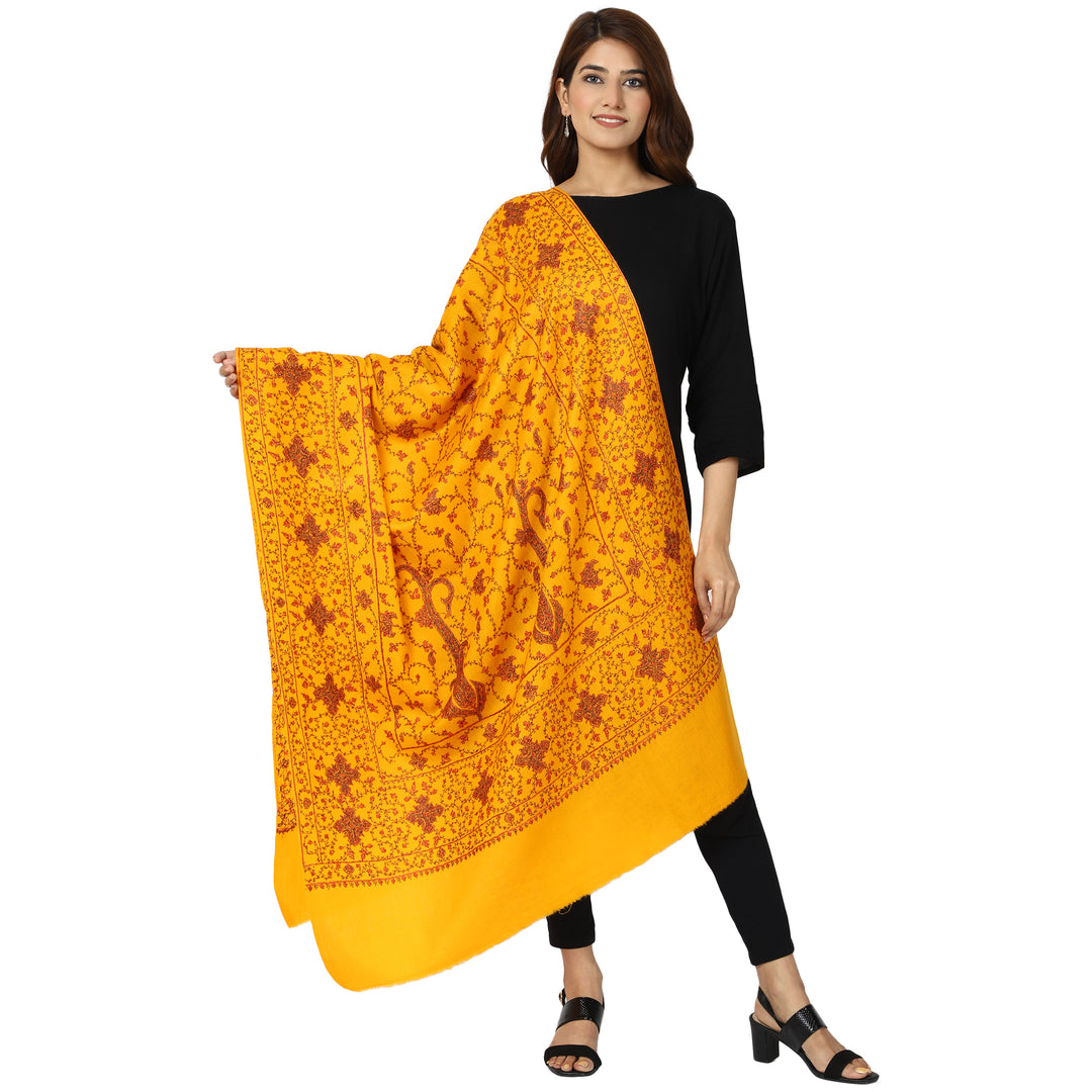 Women's Hand Embroidery Wool Shawl