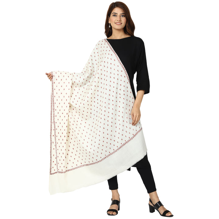 Women's Hand Embroidered Wool Shawl