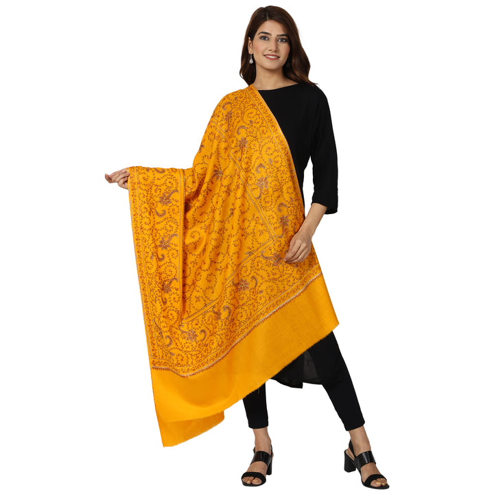 Women's Hand Embroidered Wool Shawl