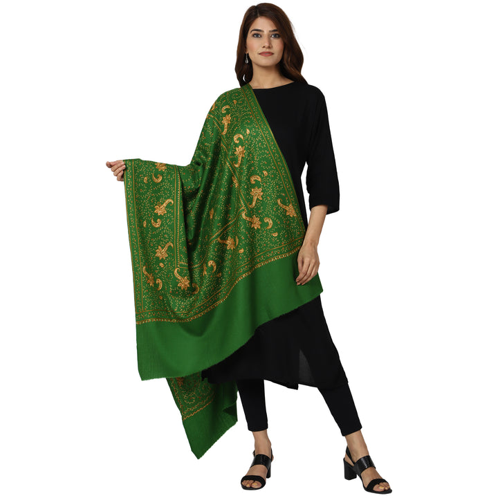 Women's Hand Embroidered Wool Shawl