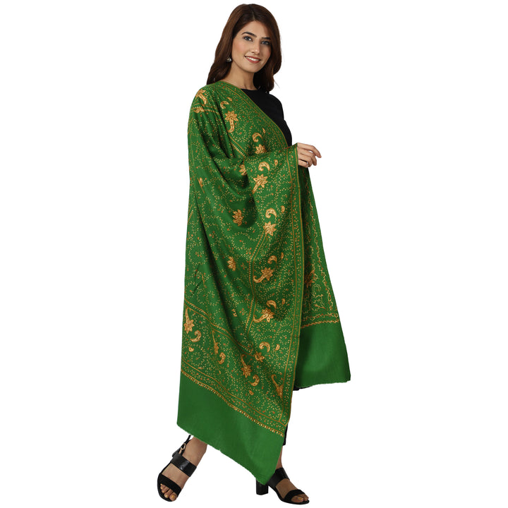 Women's Hand Embroidered Wool Shawl