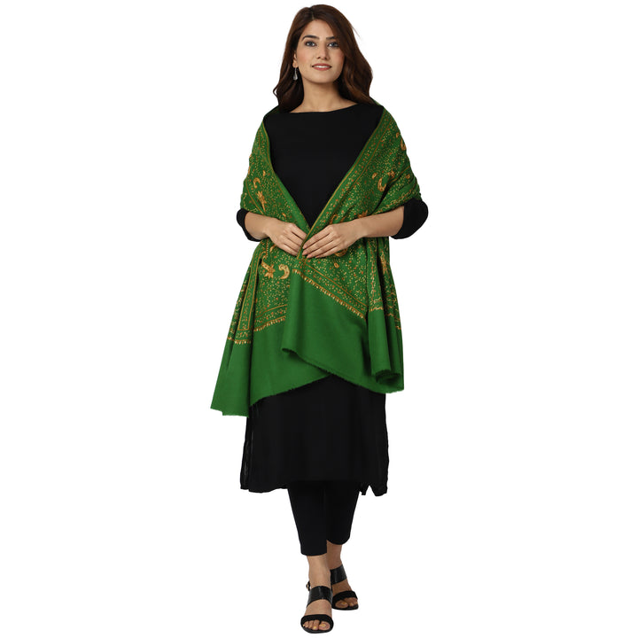 Women's Hand Embroidered Wool Shawl