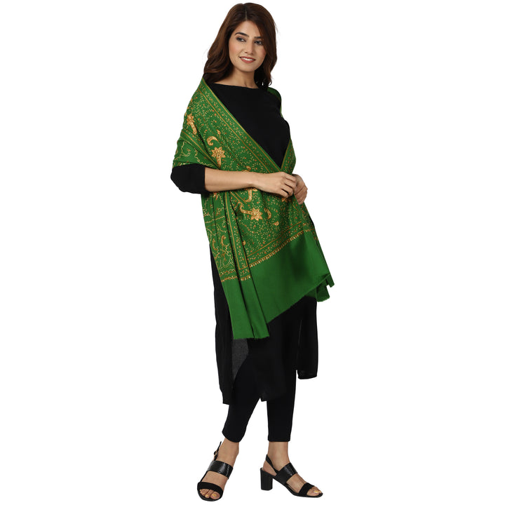 Women's Hand Embroidered Wool Shawl