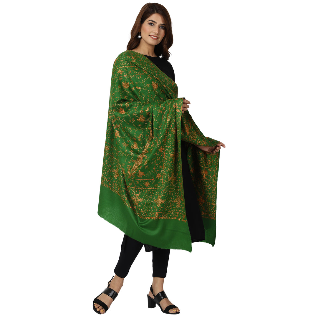 Women's Hand Embroidery Wool Shawl