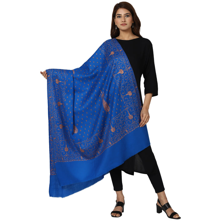 Women's Hand Embroidered Wool Shawl