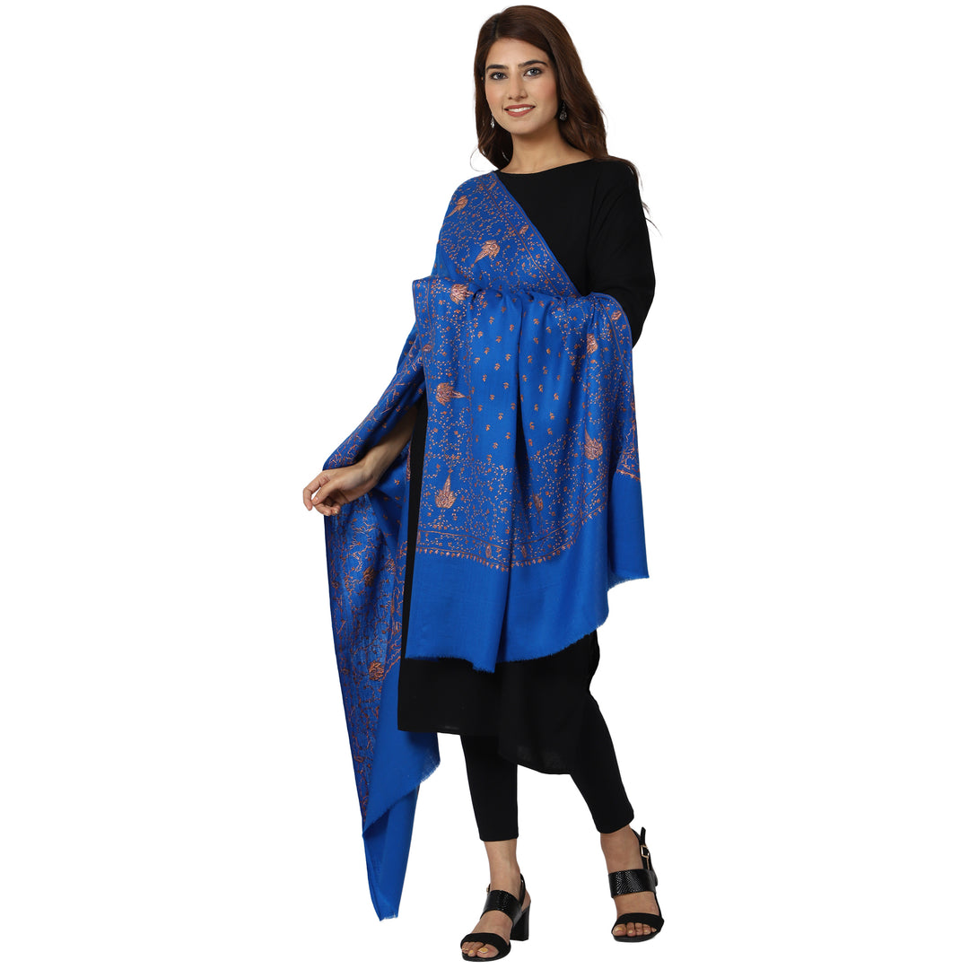 Women's Hand Embroidered Wool Shawl