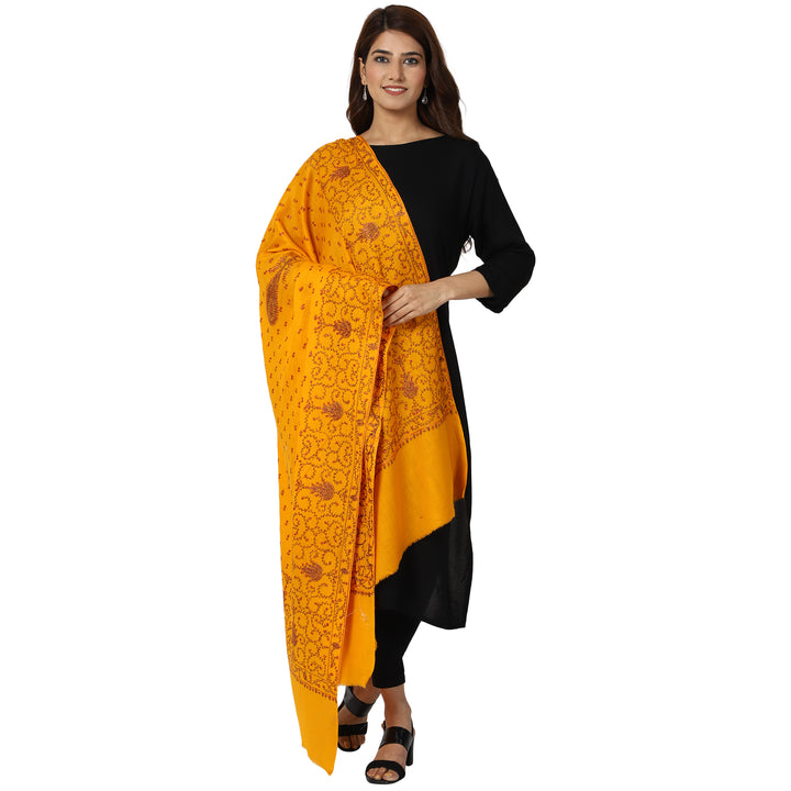 Women's Hand Embroidered Wool Shawl