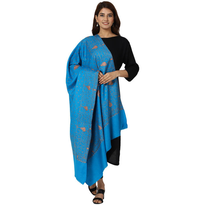 Women's Hand Embroidered Wool Shawl