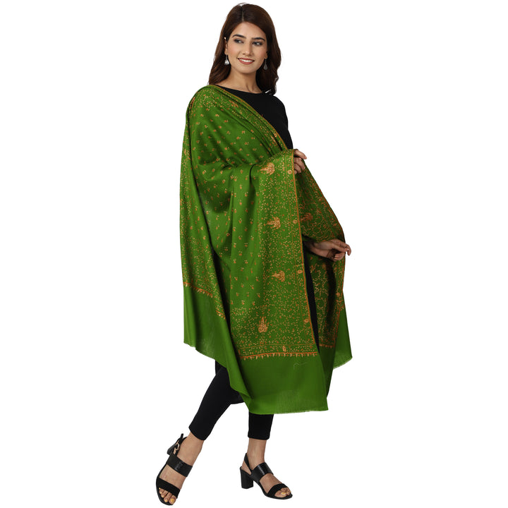 Women's Hand Embroidered Wool Shawl