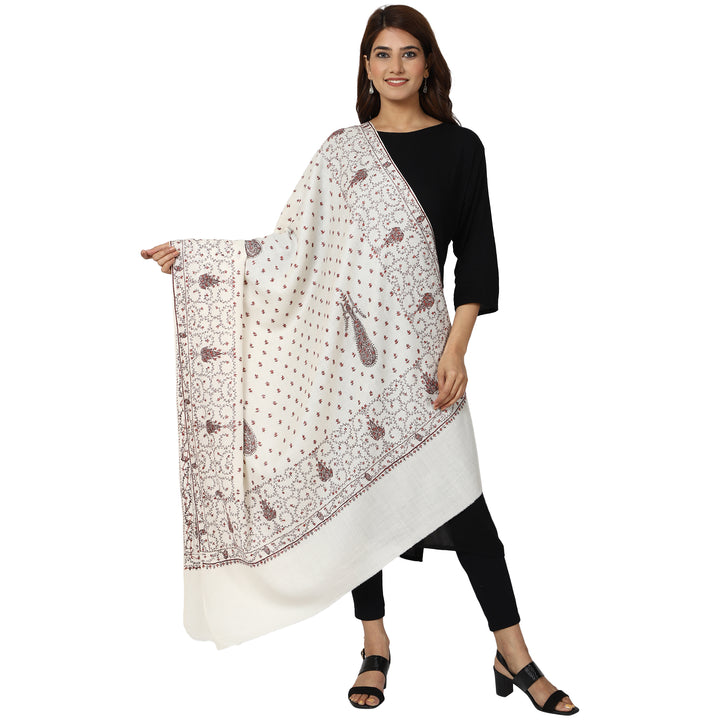 Women's Hand Embroidered Wool Shawl