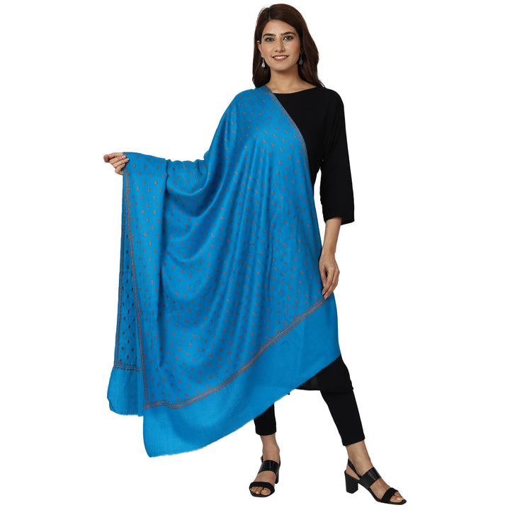 Women's Hand Embroidered Wool Shawl