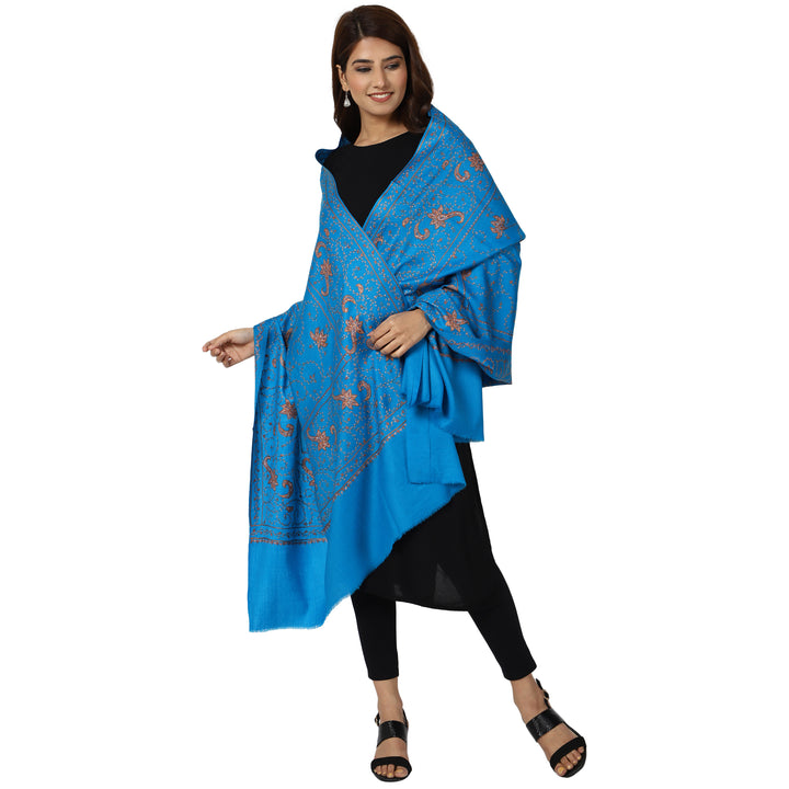 Women's Hand Embroidered Wool Shawl