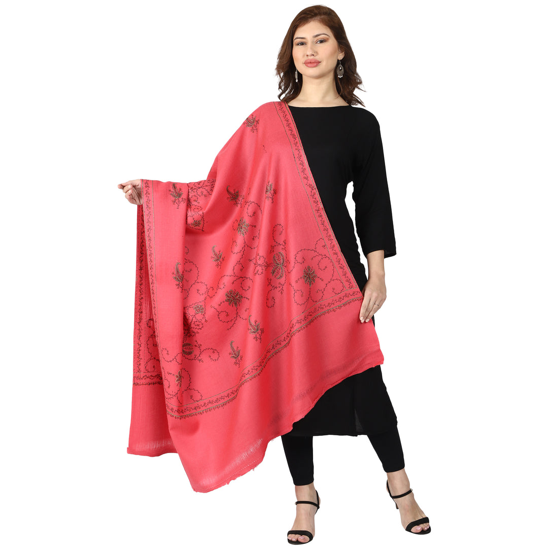 Women's Hand Embroidered Wool Shawl