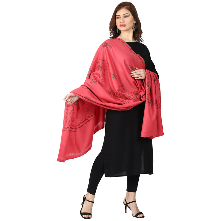 Women's Hand Embroidered Wool Shawl