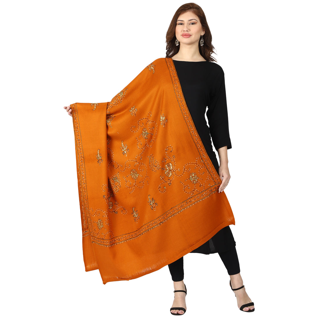Women's Hand Embroidered Wool Shawl