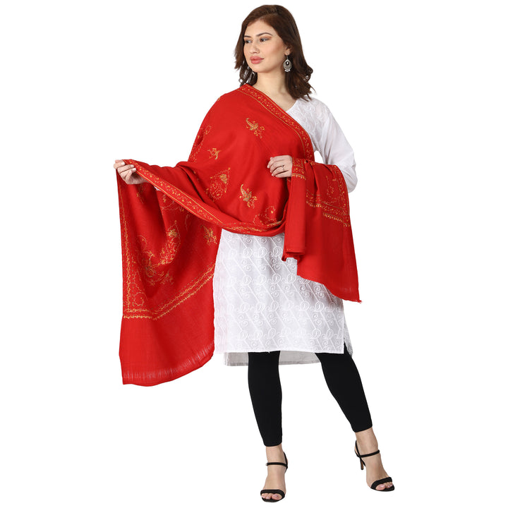 Women's Hand Embroidered Wool Shawl