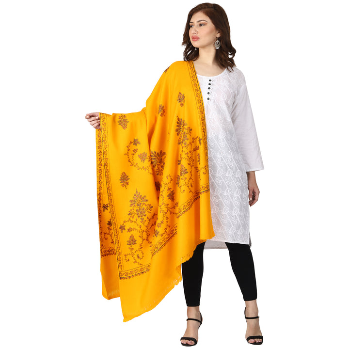 Women's Hand Embroidered Wool Shawl