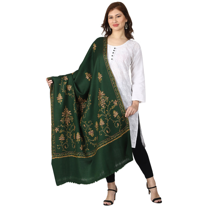 Women's Hand Embroidered Wool Shawl