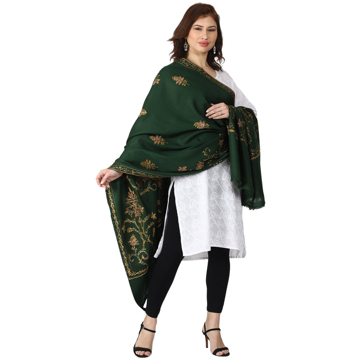 Women's Hand Embroidered Wool Shawl