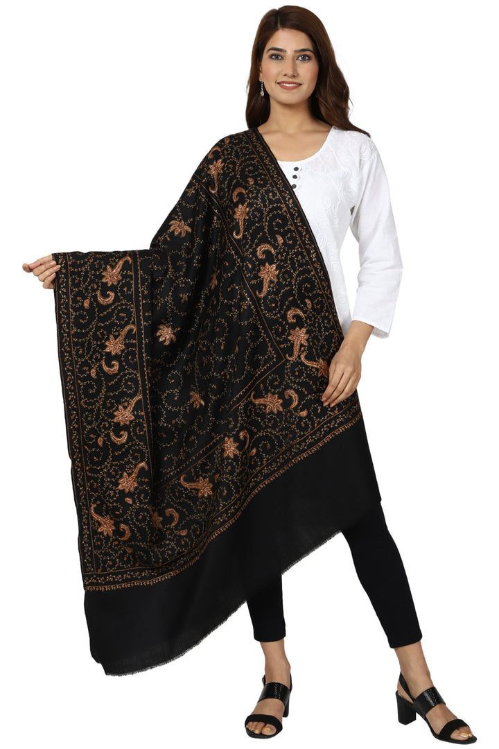 Women's Hand Embroidered Wool Shawl