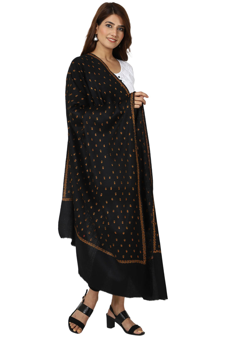 Women's Hand Embroidered Wool Shawl