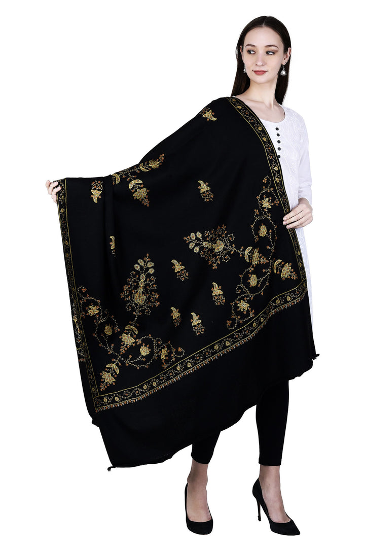 Women's Hand Embroidered Wool Shawl