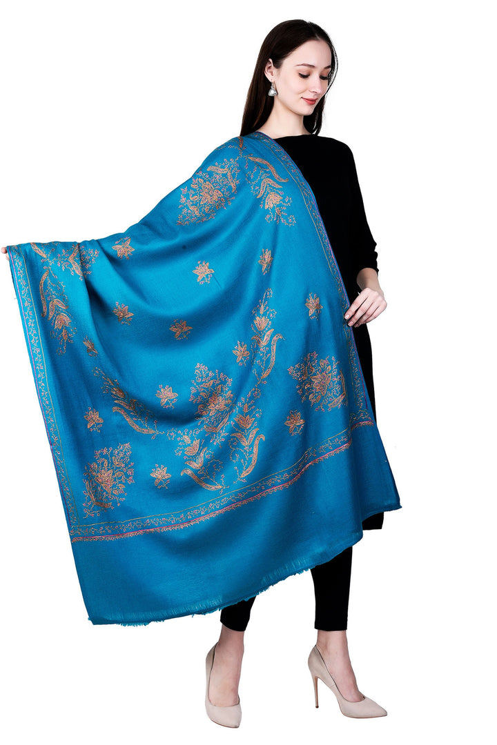 Women's Hand Embroidered Wool Shawl
