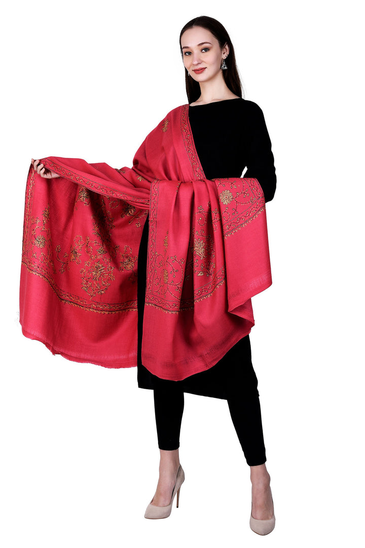 Women's Hand Embroidered Wool Shawl