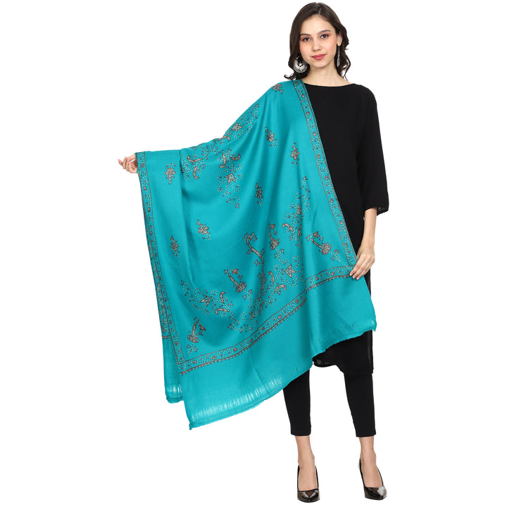 Women's Hand Embroidered Wool Shawl