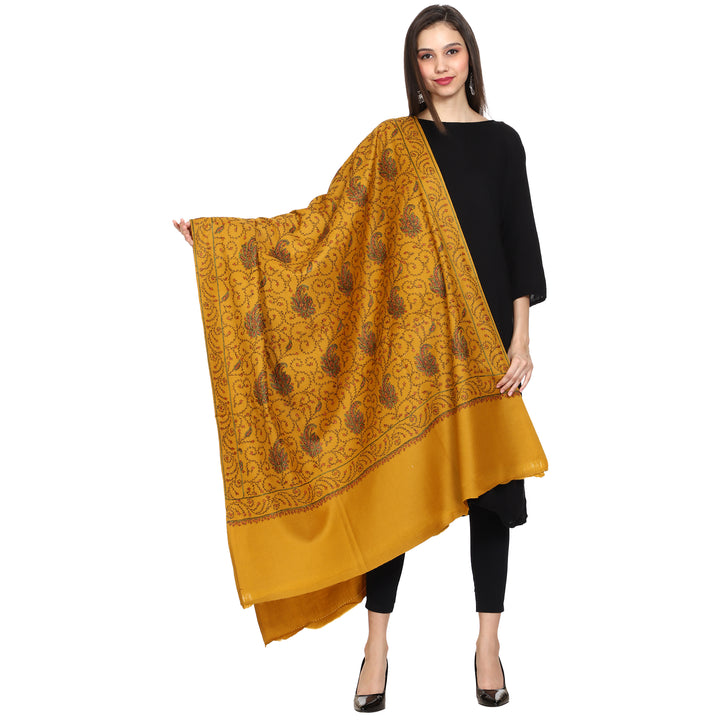 Women's Hand Embroidered Wool Shawl