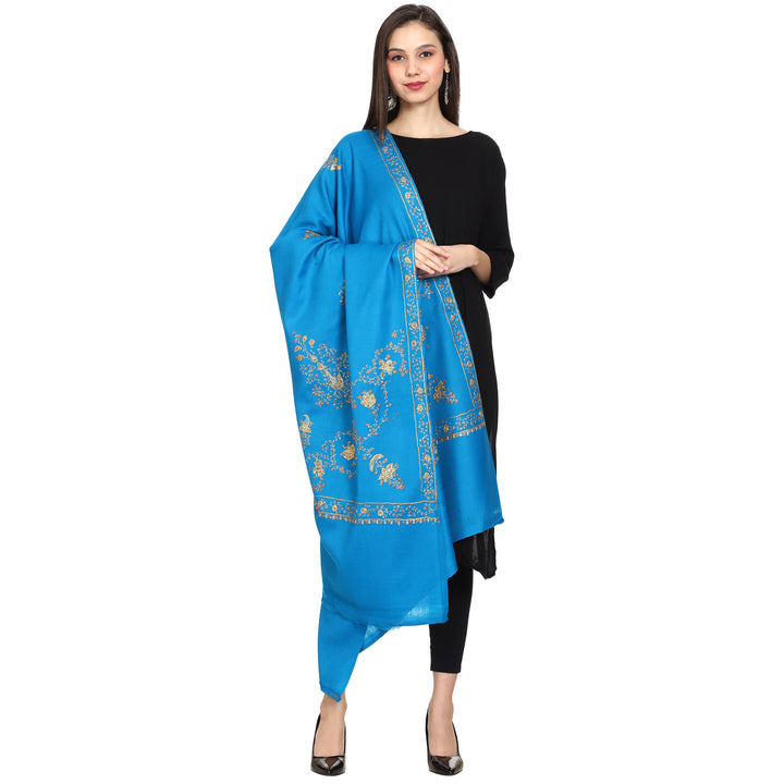 Women's Hand Embroidered Wool Shawl