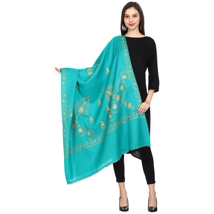 Women's Hand Embroidered Wool Shawl