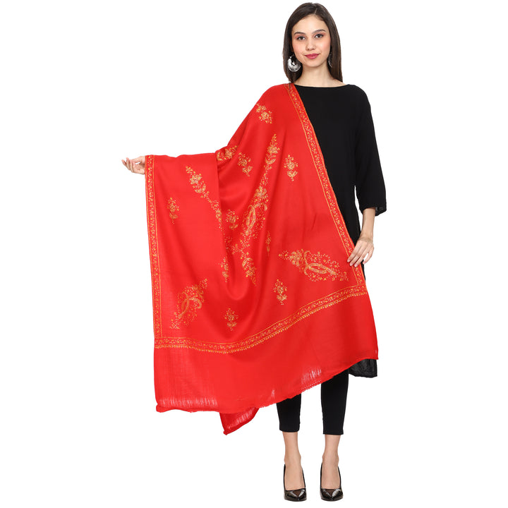 Women's Hand Embroidered Wool Shawl