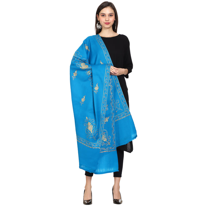 Women's Hand Embroidered Wool Shawl