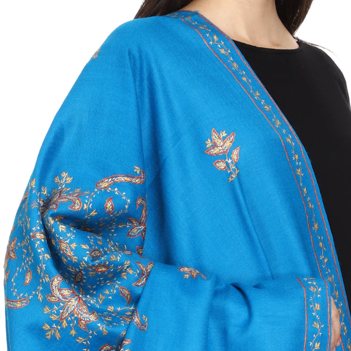 Women's Hand Embroidered Wool Shawl