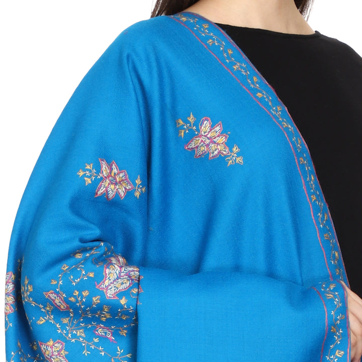 Women's Hand Embroidered Wool Shawl