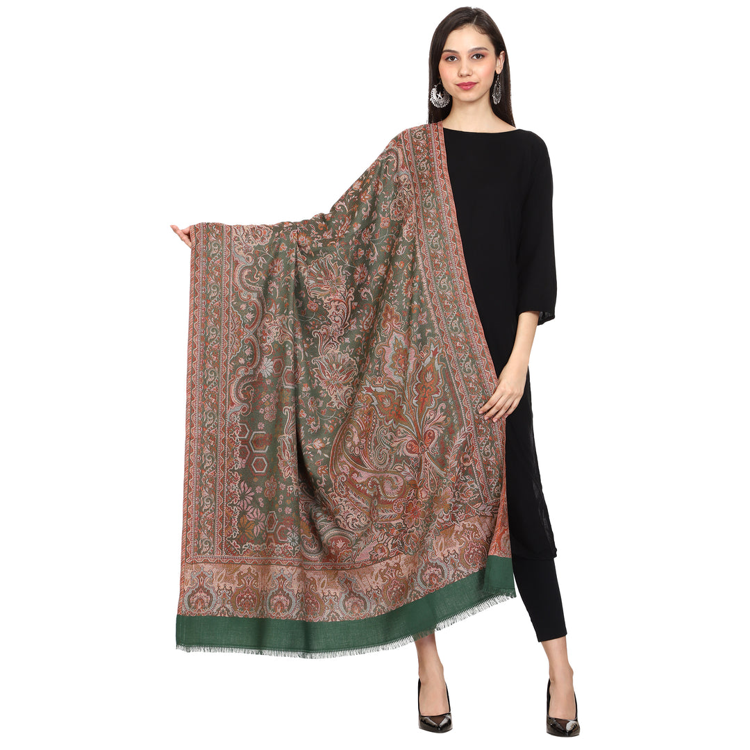 Women's Jamawar Wool Shawl