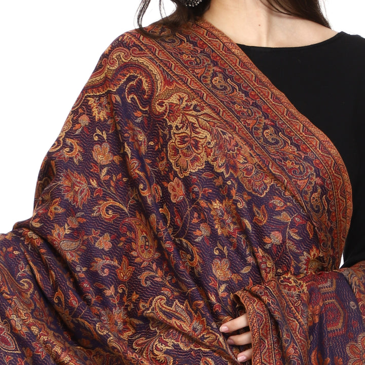Women's Jamawar Wool Shawl