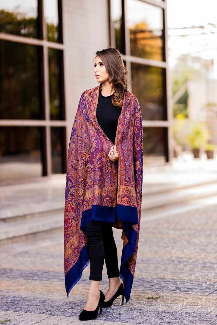 Women's Jamawar Wool Shawl