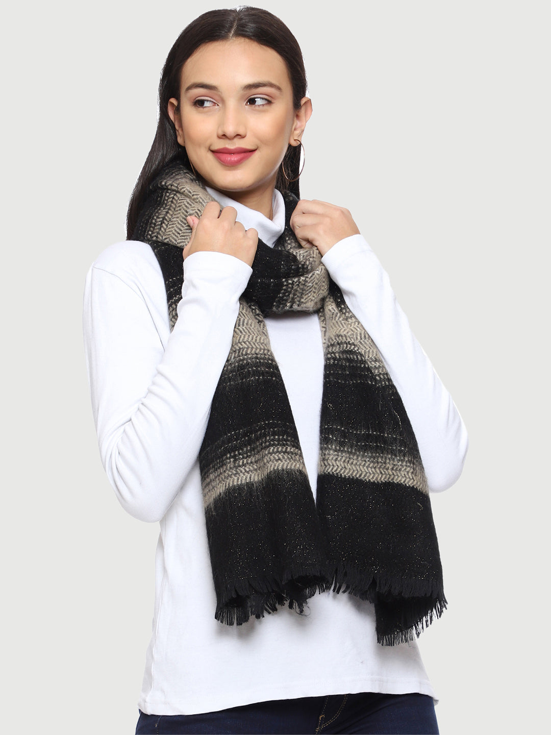 Women's Soft Feel Warm Wool Muffler/Scarf/Stole