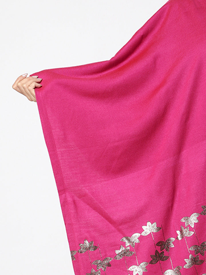 Women’s Knitted Daffodil Foil Printed Stole