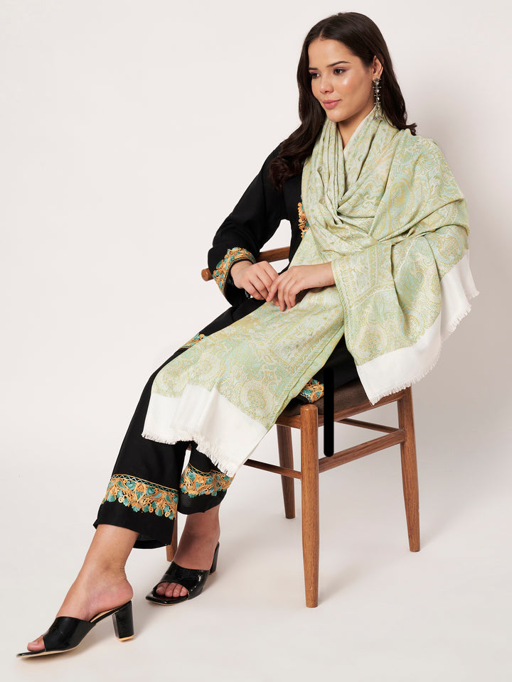 Women's Jamawar Wool Shawl