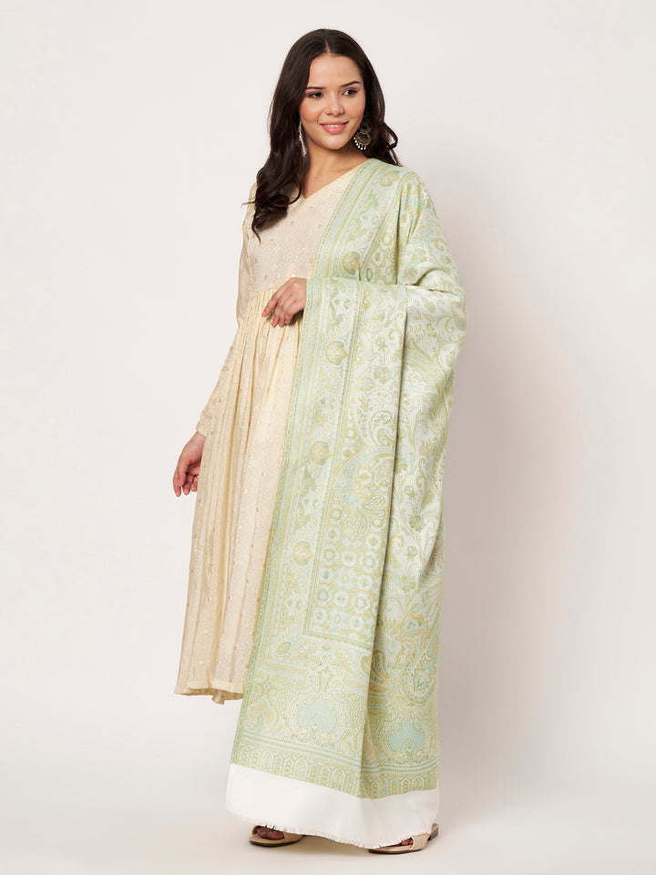 Women's Jamawar Wool Shawl