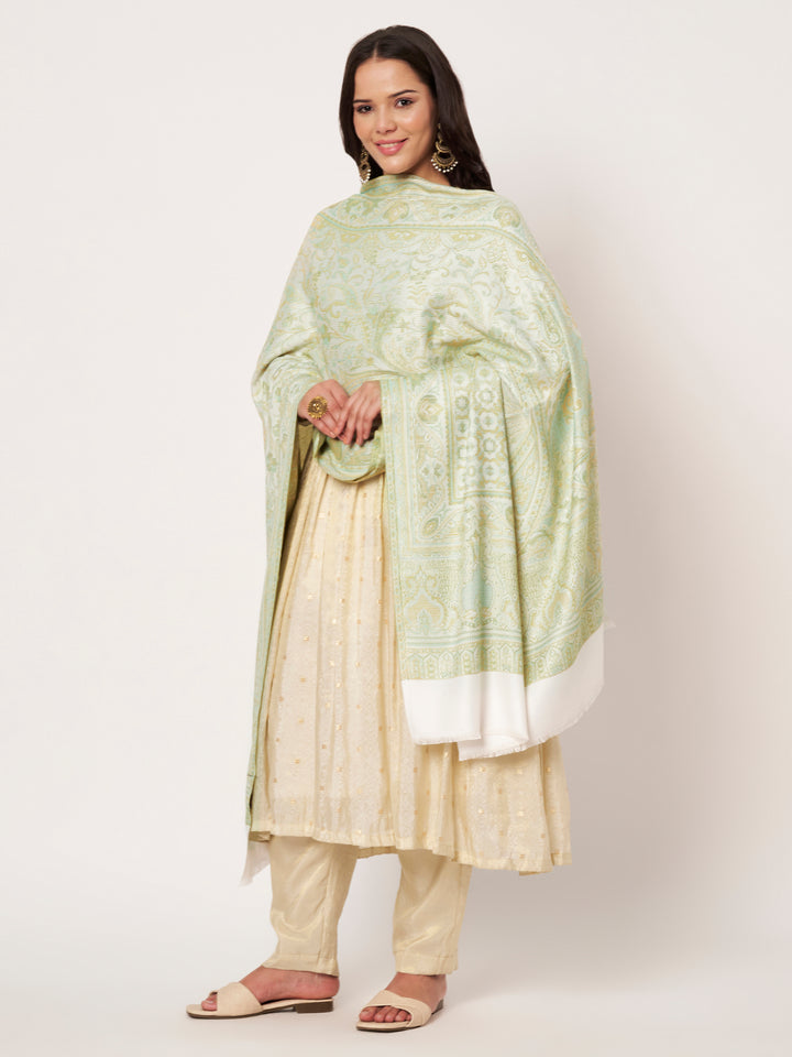 Women's Jamawar Wool Shawl