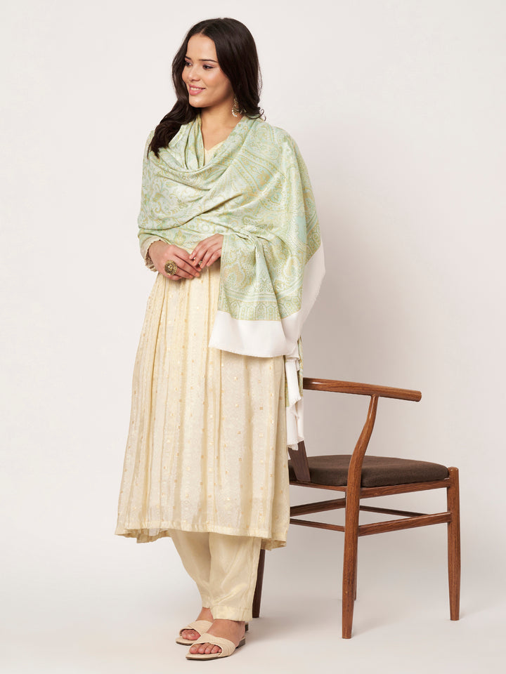 Women's Jamawar Wool Shawl