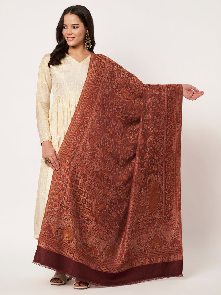 Women's Jamawar Wool Shawl
