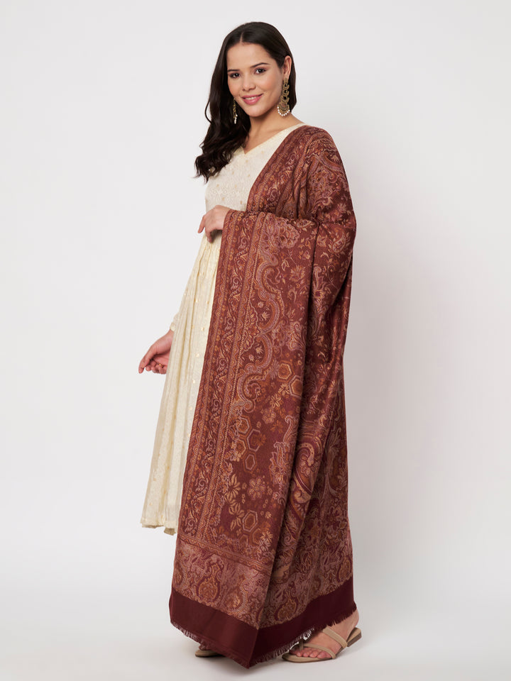 Women's Jamawar Wool Shawl