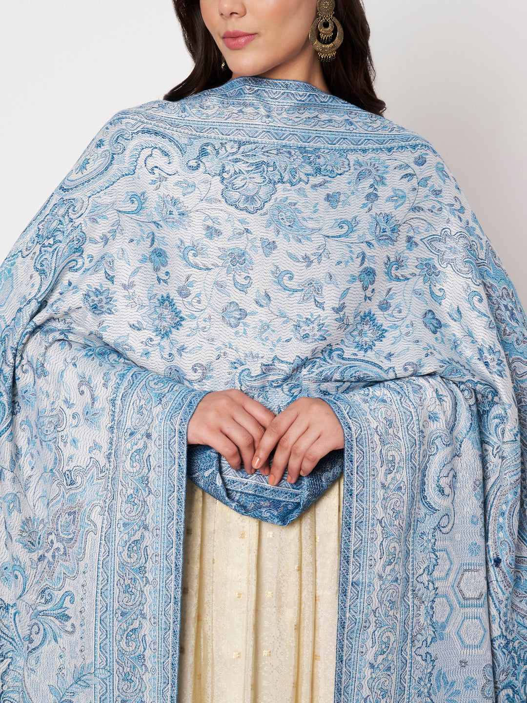 Women's Jamawar Wool Shawl